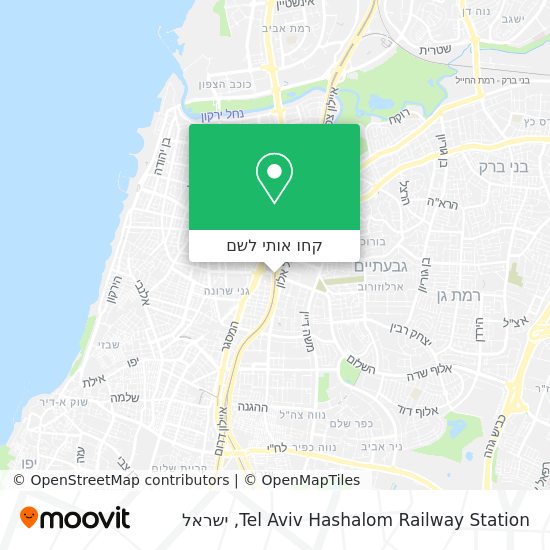 מפת Tel Aviv Hashalom Railway Station