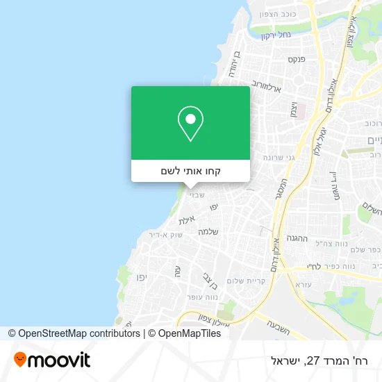 מפת רח' המרד 27
