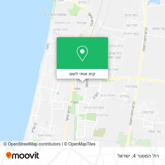 מפת רח' המסגר 4