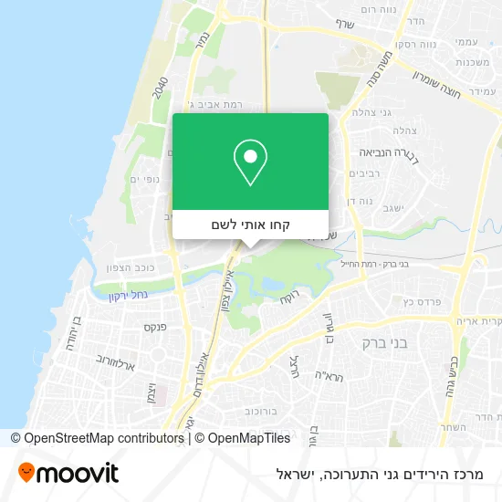 מפת מרכז הירידים גני התערוכה