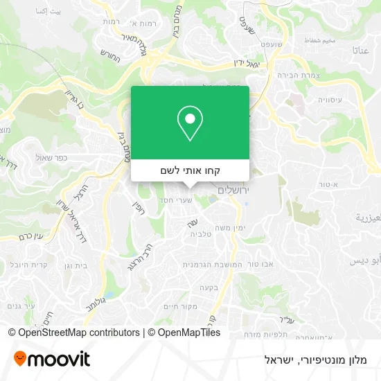 מפת מלון מונטיפיורי