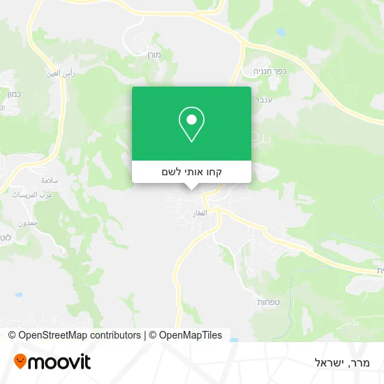 מפת מרר
