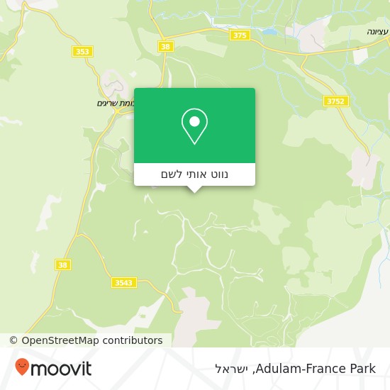 מפת Adulam-France Park