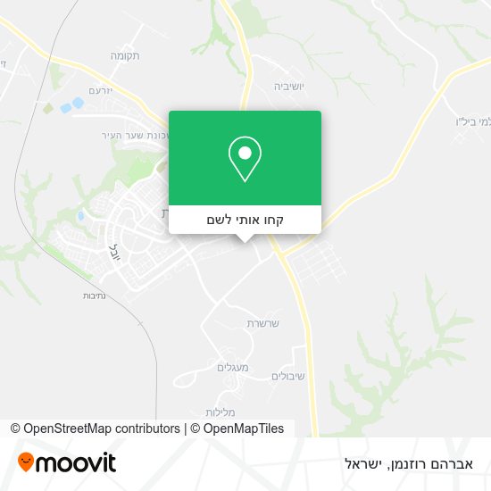 מפת אברהם רוזנמן