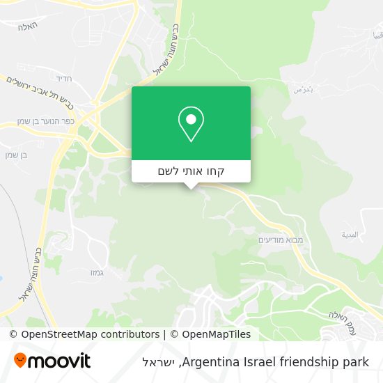 מפת Argentina Israel friendship park