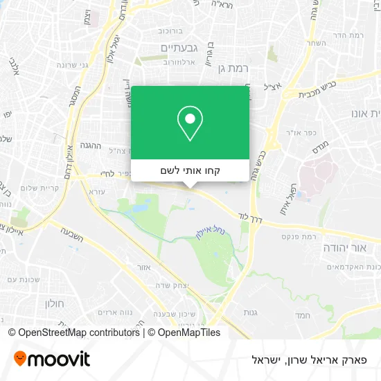 מפת פארק אריאל שרון