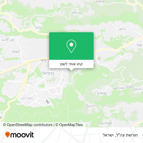מפת חורשת צה"ל