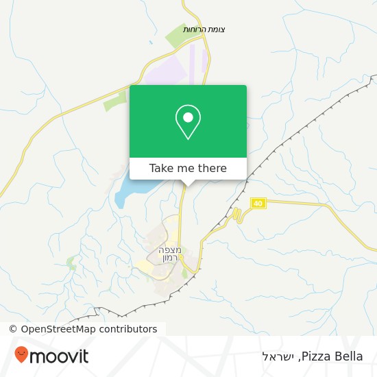 מפת Pizza Bella, באר שבע, 84000