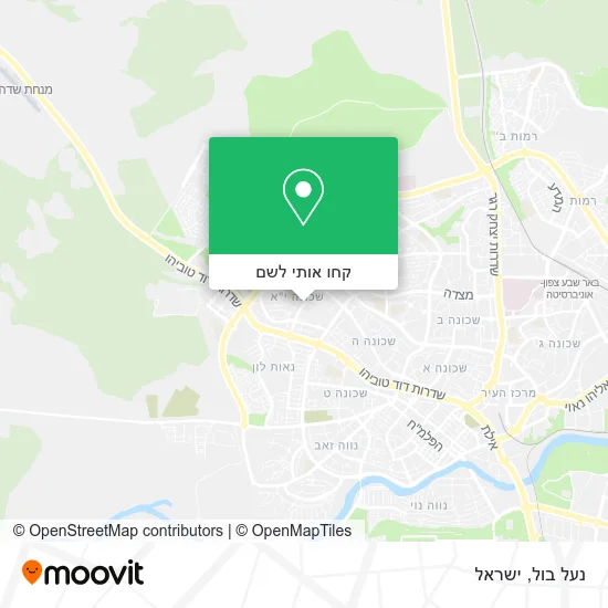 מפת נעל בול