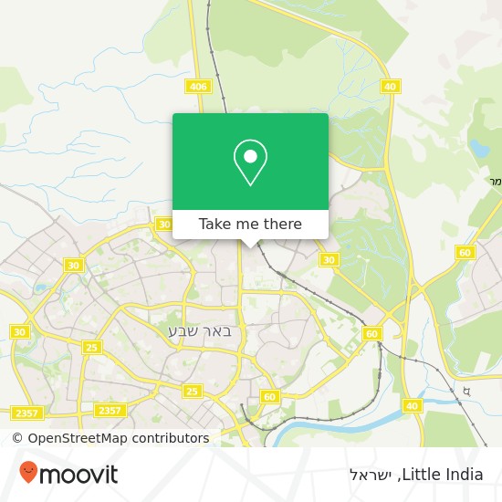 מפת Little India, רינגלבלום 15 ד, באר שבע, 84581