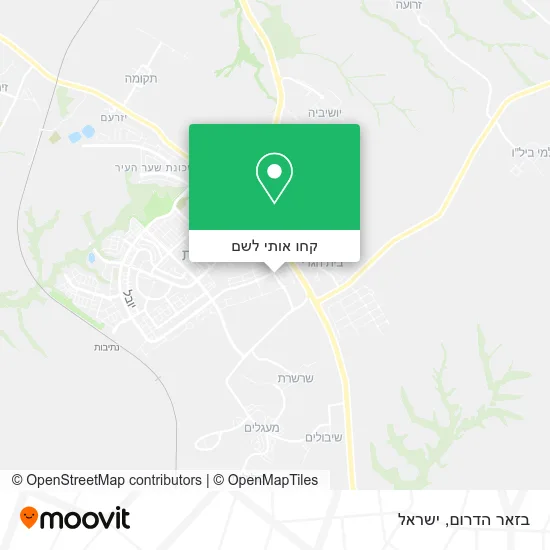 מפת בזאר הדרום