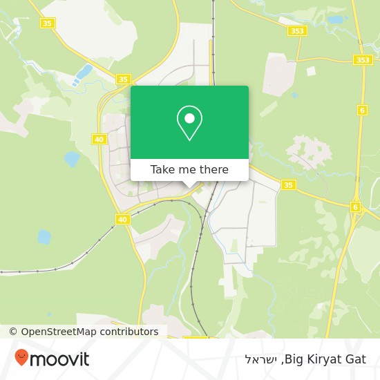 מפת Big Kiryat Gat