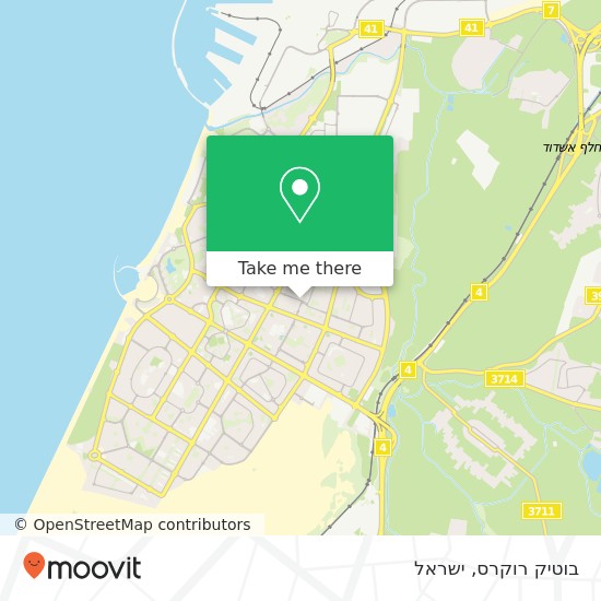 מפת בוטיק רוקרס, גור דב אשדוד, אשקלון, 77542