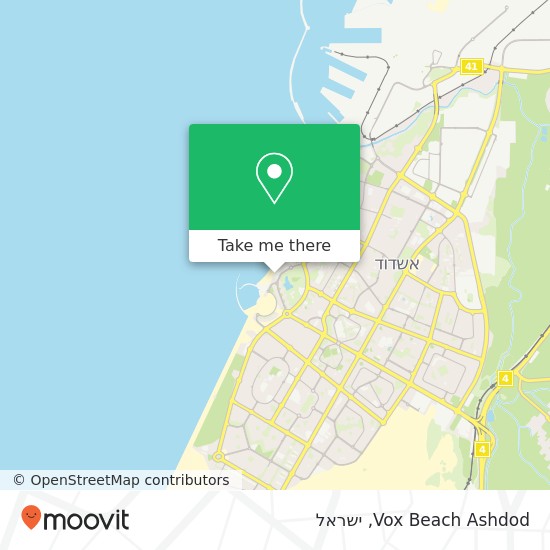מפת Vox Beach Ashdod