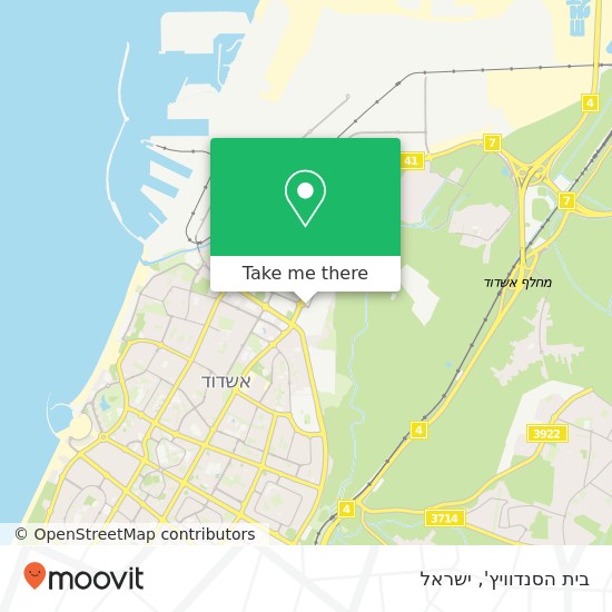 מפת בית הסנדוויץ', הנחושת אשדוד, אשקלון, 77000