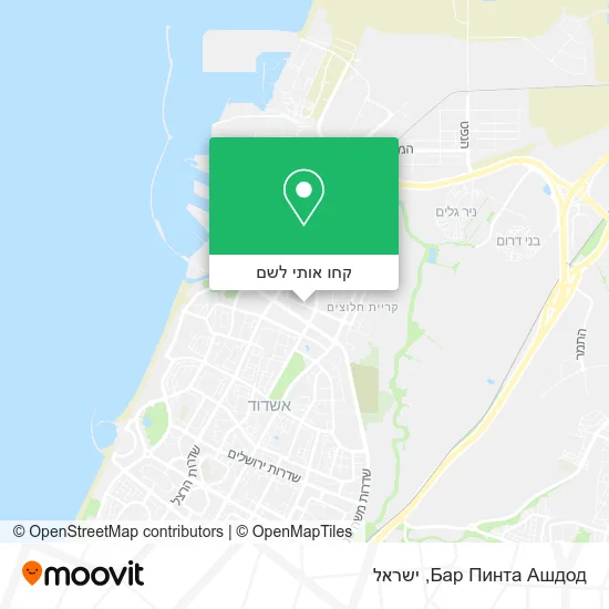 מפת Бар Пинта Ашдод