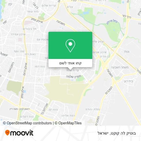 מפת בוטיק לה קוקט