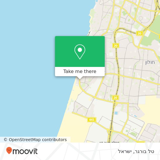 מפת טל בורגר, בן גוריון בת ים, תל אביב, 59560