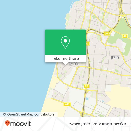 מפת הלבשה תחתונה חצי חינם, בלפור בת ים, תל אביב, 59573