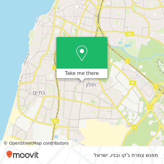 מפת מפגש צמרת ג'קו ובניו, סוקולוב חולון, תל אביב, 58268