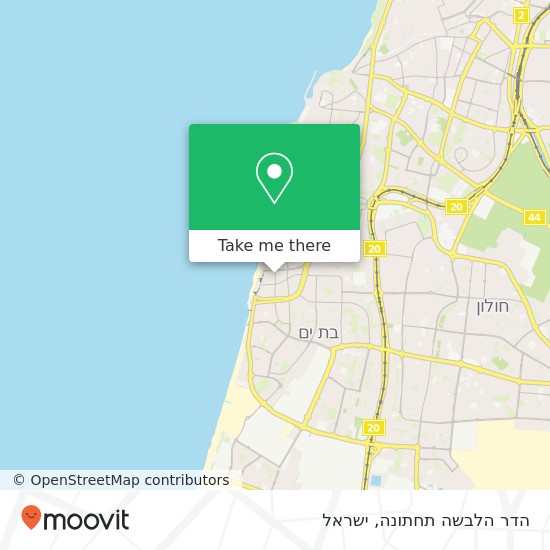 מפת הדר הלבשה תחתונה, הרצל בת ים, תל אביב, 59325