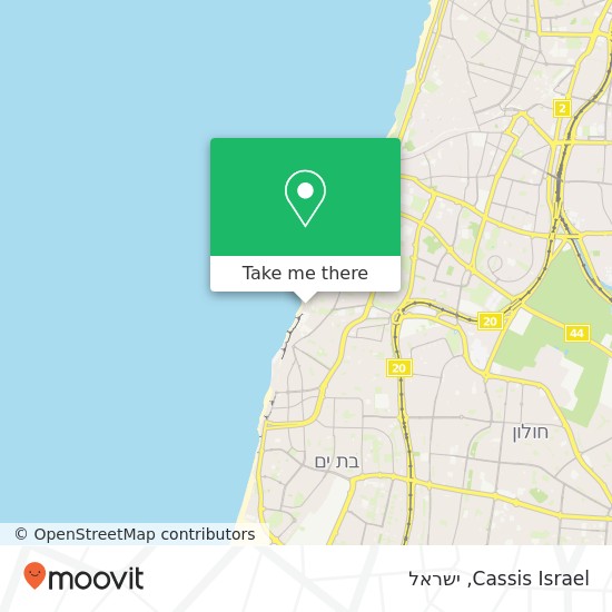 מפת Cassis Israel, עג'מי, גבעת עלייה, תל אביב-יפו, 60000