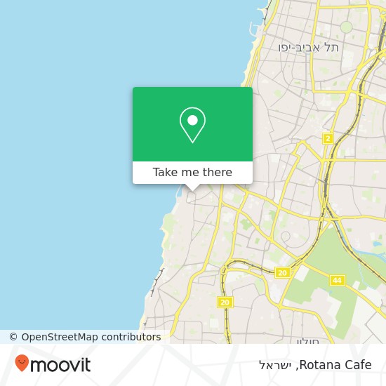 מפת Rotana Cafe, מזל תאומים יפו העתיקה, נמל יפו, תל אביב-יפו, 60000