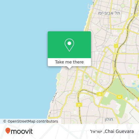 מפת Chai Guevara, יהודה הימית צהלון, שיכוני חיסכון, תל אביב-יפו, 68134