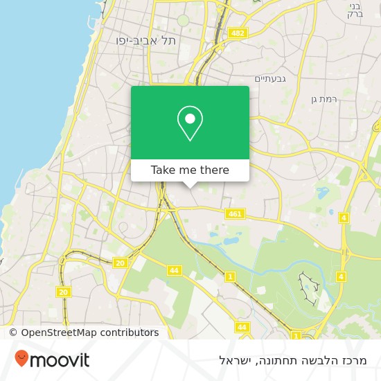 מפת מרכז הלבשה תחתונה, אצ"ל תל אביב-יפו, תל אביב, 67128