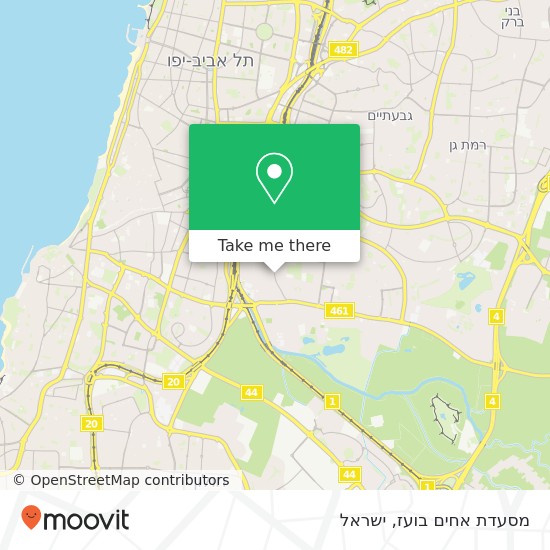 מפת מסעדת אחים בועז, אצ"ל תל אביב-יפו, תל אביב, 67631