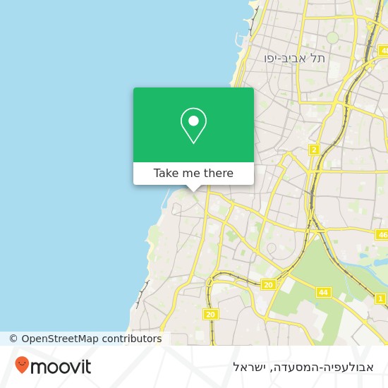 מפת אבולעפיה-המסעדה, יפת תל אביב-יפו, תל אביב, 68028