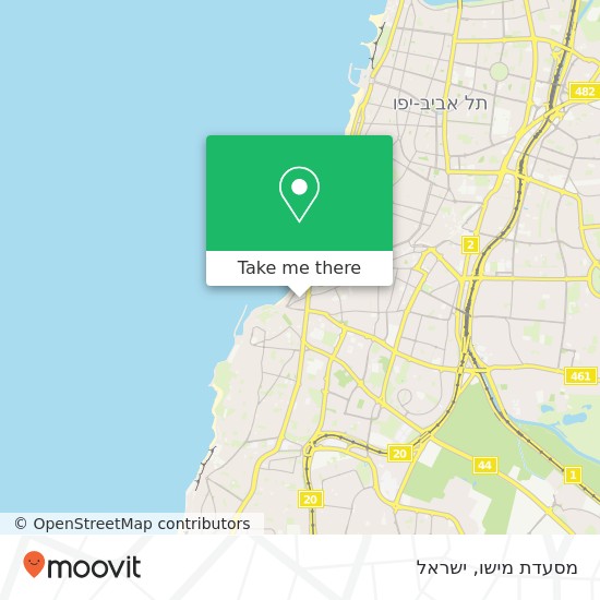 מפת מסעדת מישו, רזיאל תל אביב-יפו, תל אביב, 68010