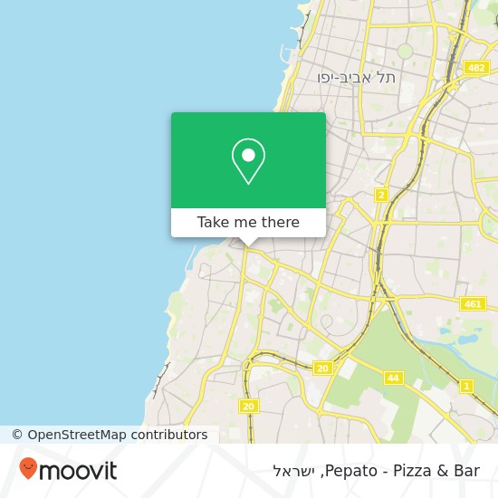 מפת Pepato - Pizza & Bar, דרך שלמה 3 צפון יפו, תל אביב-יפו, 68111