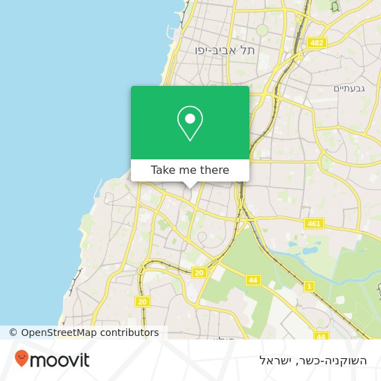 מפת השוקניה-כשר, שוקן תל אביב-יפו, תל אביב, 66556