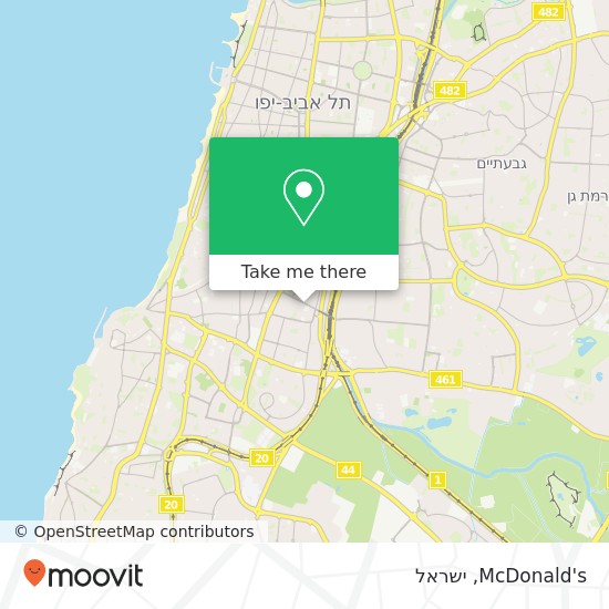 מפת McDonald's, לוינסקי תל אביב-יפו, תל אביב, 66052