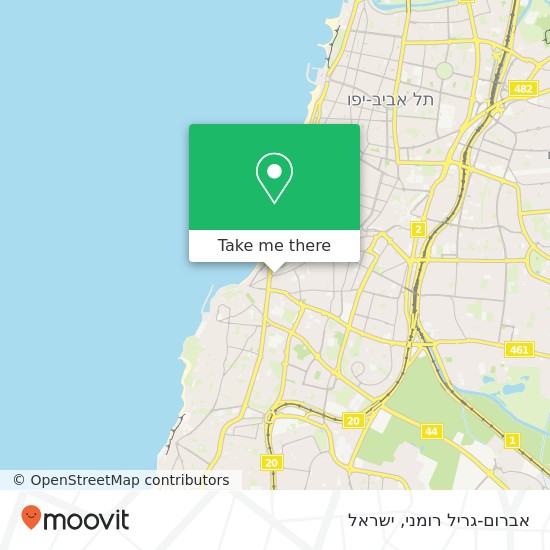 מפת אברום-גריל רומני, רוחמה תל אביב-יפו, תל אביב, 68115