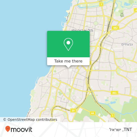 מפת TNT, המשביר תל אביב-יפו, תל אביב, 66108