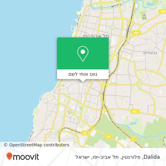 מפת Dalida, פלורנטין, תל אביב-יפו
