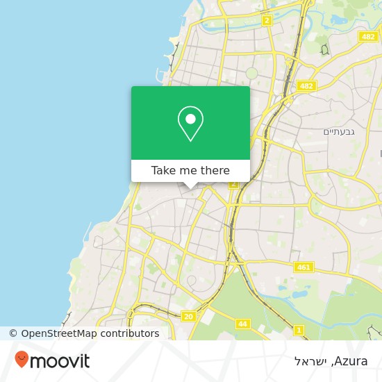 מפת Azura, מקווה ישראל לב תל אביב, תל אביב-יפו, 67132
