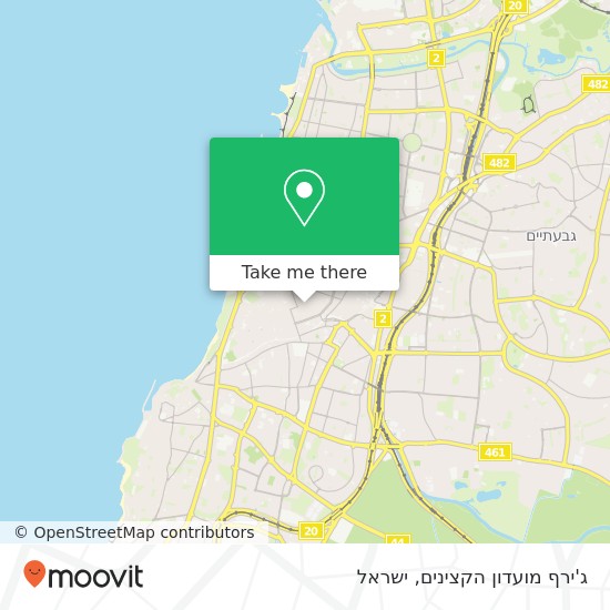 מפת ג'ירף מועדון הקצינים, מונטיפיורי 31 תל אביב-יפו, תל אביב, 67132