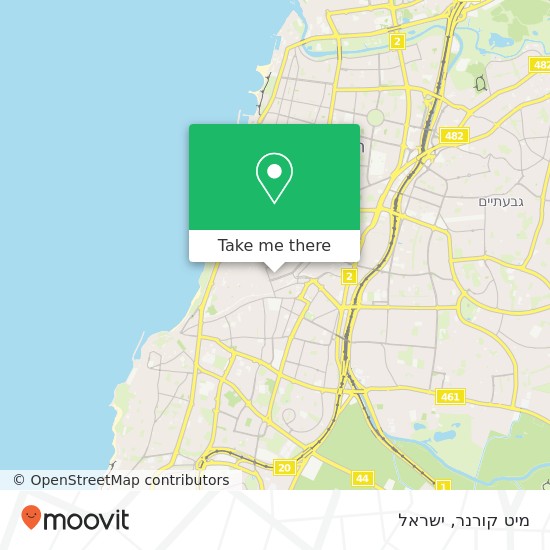 מפת מיט קורנר, אלנבי תל אביב-יפו, תל אביב, 67132