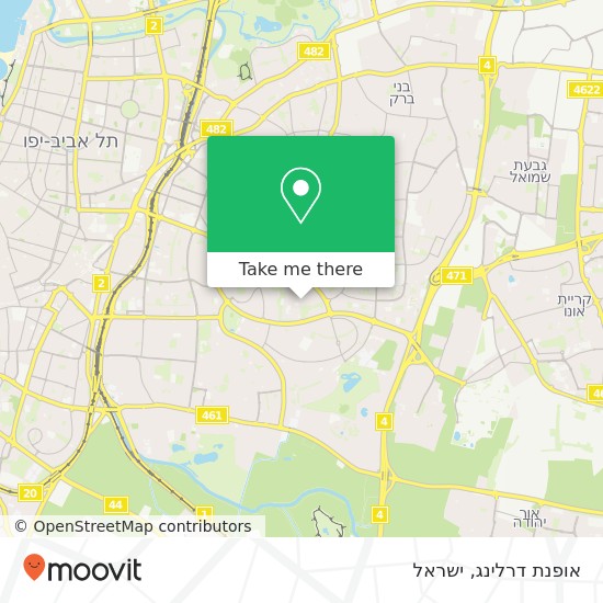 מפת אופנת דרלינג, הרצוג גבעתיים, תל אביב, 53601