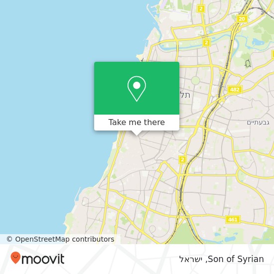 מפת Son of Syrian, הלל הזקן 10 כרם התימנים, תל אביב-יפו, 60000
