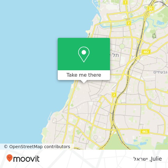 מפת Julie, מל"ן כרם התימנים, תל אביב-יפו, 65606