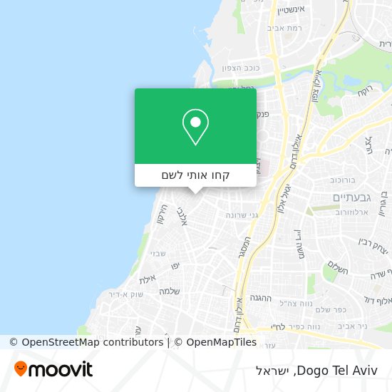 מפת Dogo Tel Aviv
