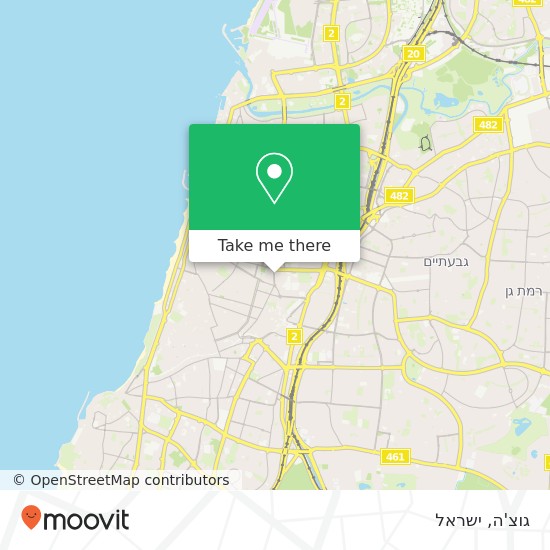 מפת גוצ'ה, אבן גבירול תל אביב-יפו, תל אביב, 64077