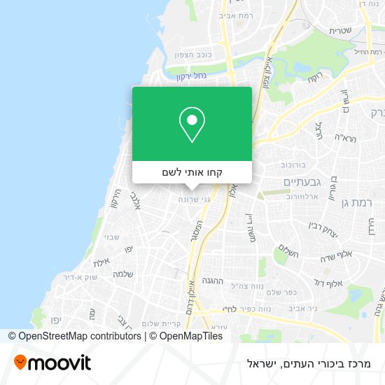 מפת מרכז ביכורי העתים