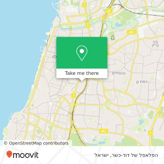 מפת הפלאפל של דוד-כשר, הנצי"ב תל אביב-יפו, תל אביב, 67015