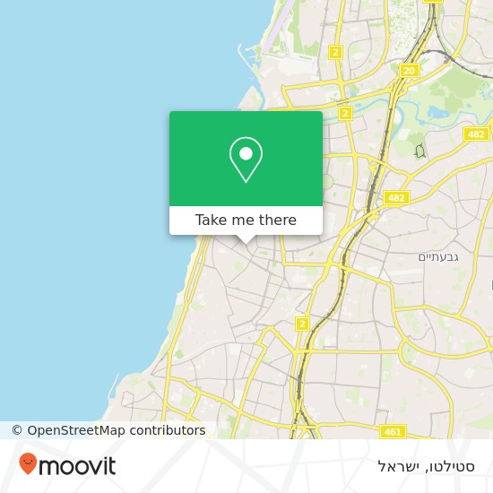 מפת סטילטו, מאיר דיזנגוף תל אביב-יפו, תל אביב, 64332