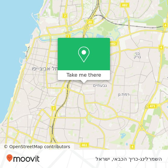 מפת השמרלינג-כריך הכבאי, כצנלסון גבעתיים, תל אביב, 53213